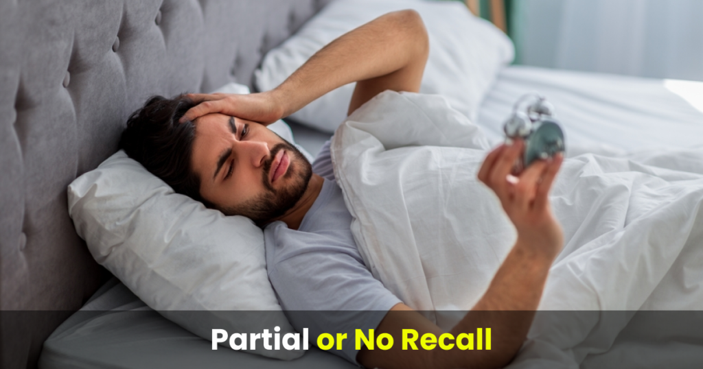 partial or no recall