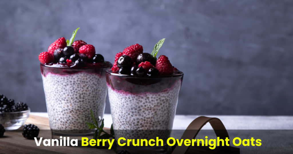 vanilla berry crunch overnight oats