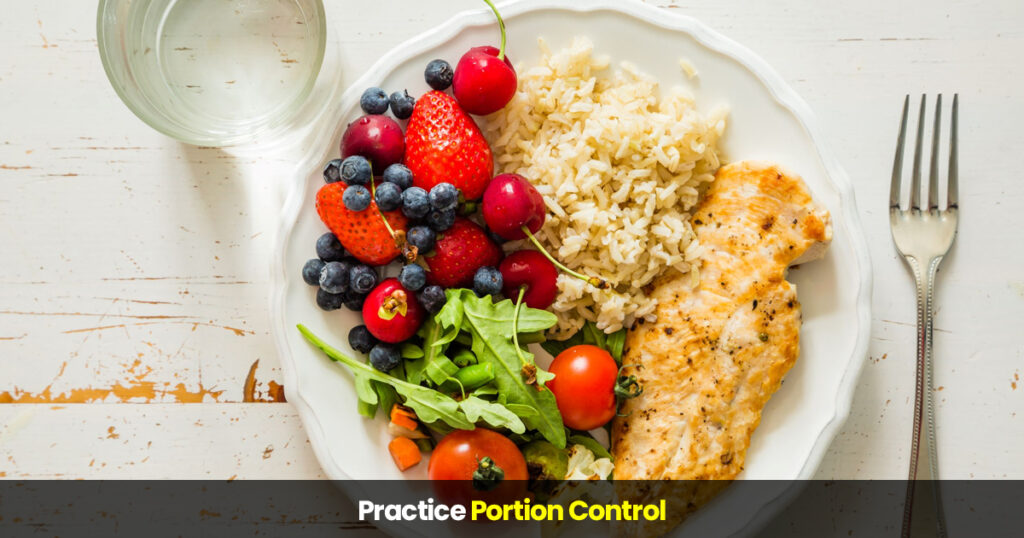 practice portion control