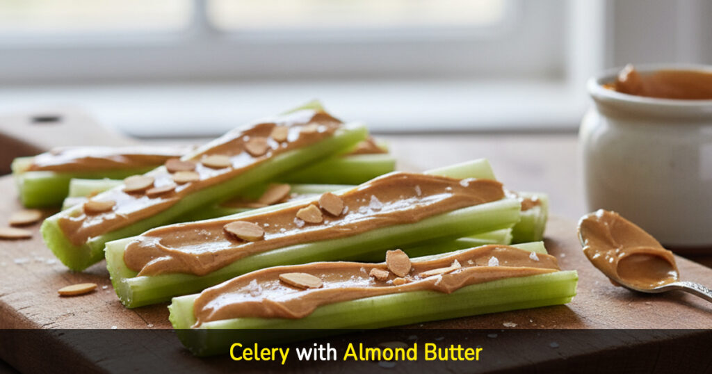 celery with almond butter