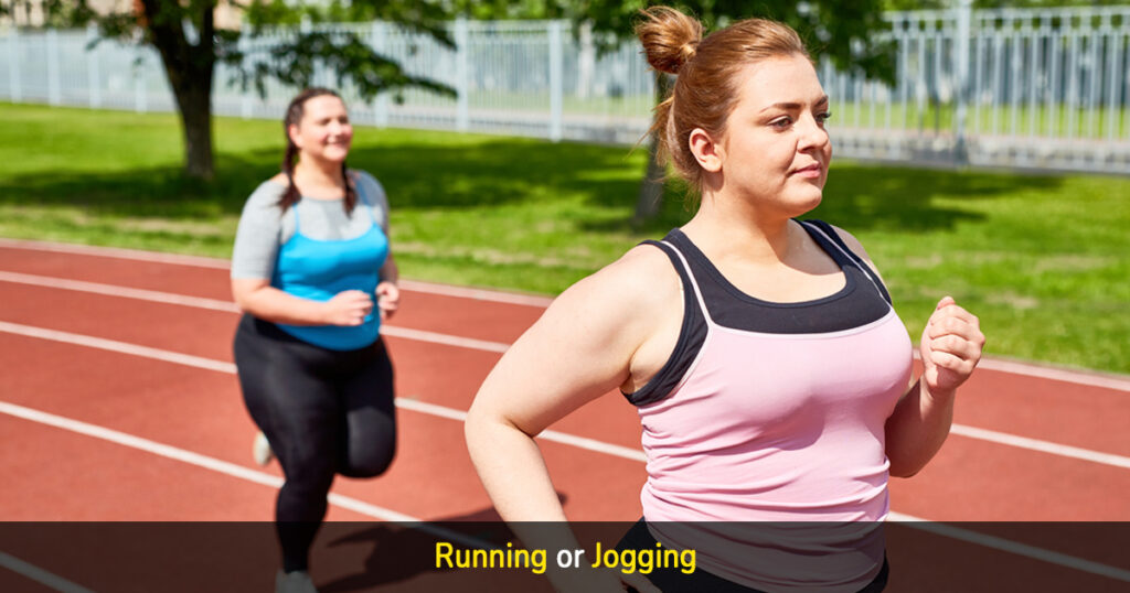 running or jogging