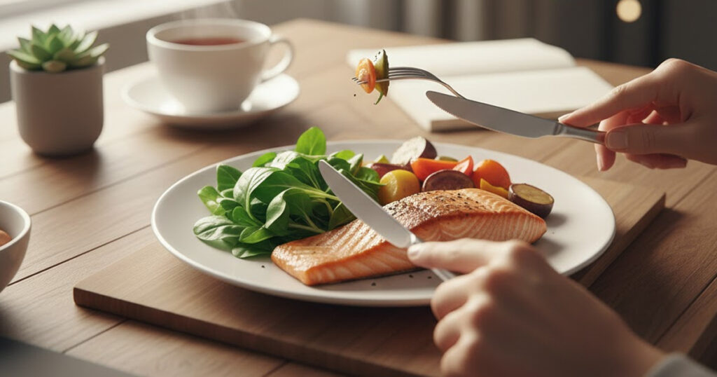 practice mindful eating at festive gatherings