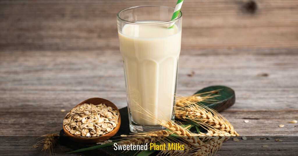 sweetened plant milks