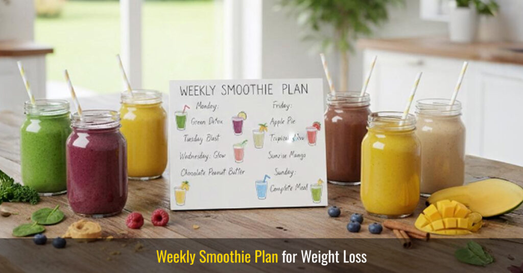weekly smoothie plan for weight loss